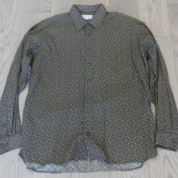 JP Tilford for Harry Rosen Vintage Brown Large Button Down Shirt - Picture 1 of 4